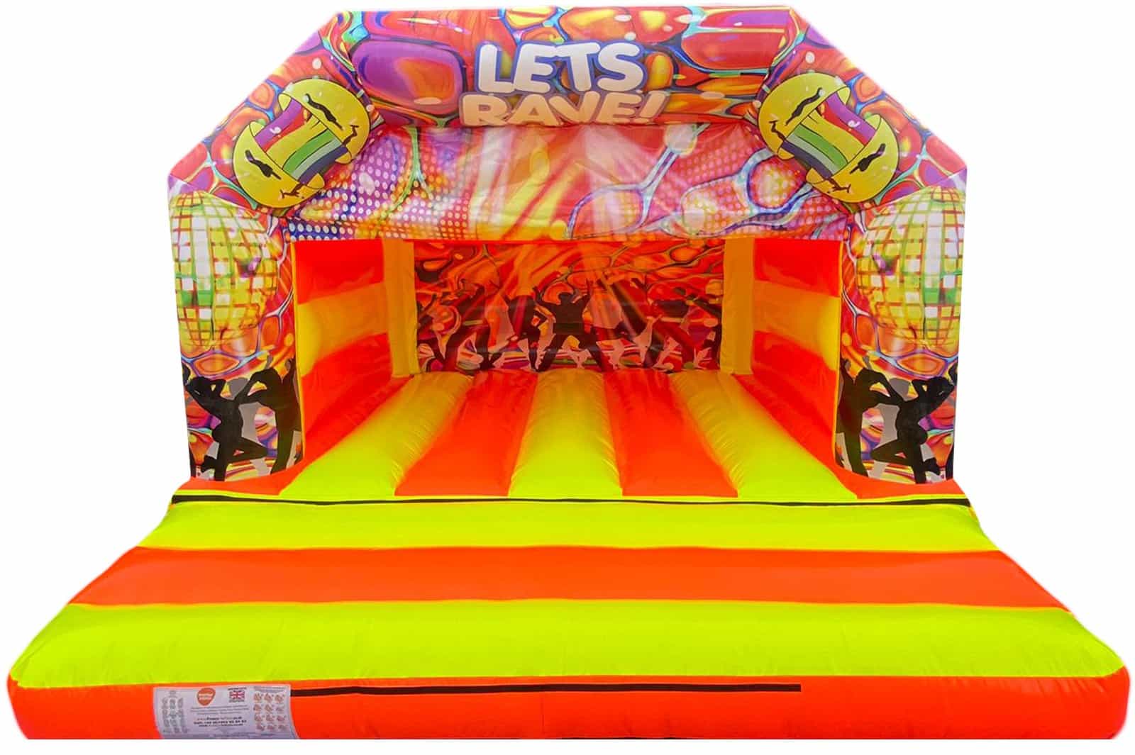 Kids Fluorescent Bouncy Castle | UV Rave Bouncer for Sale