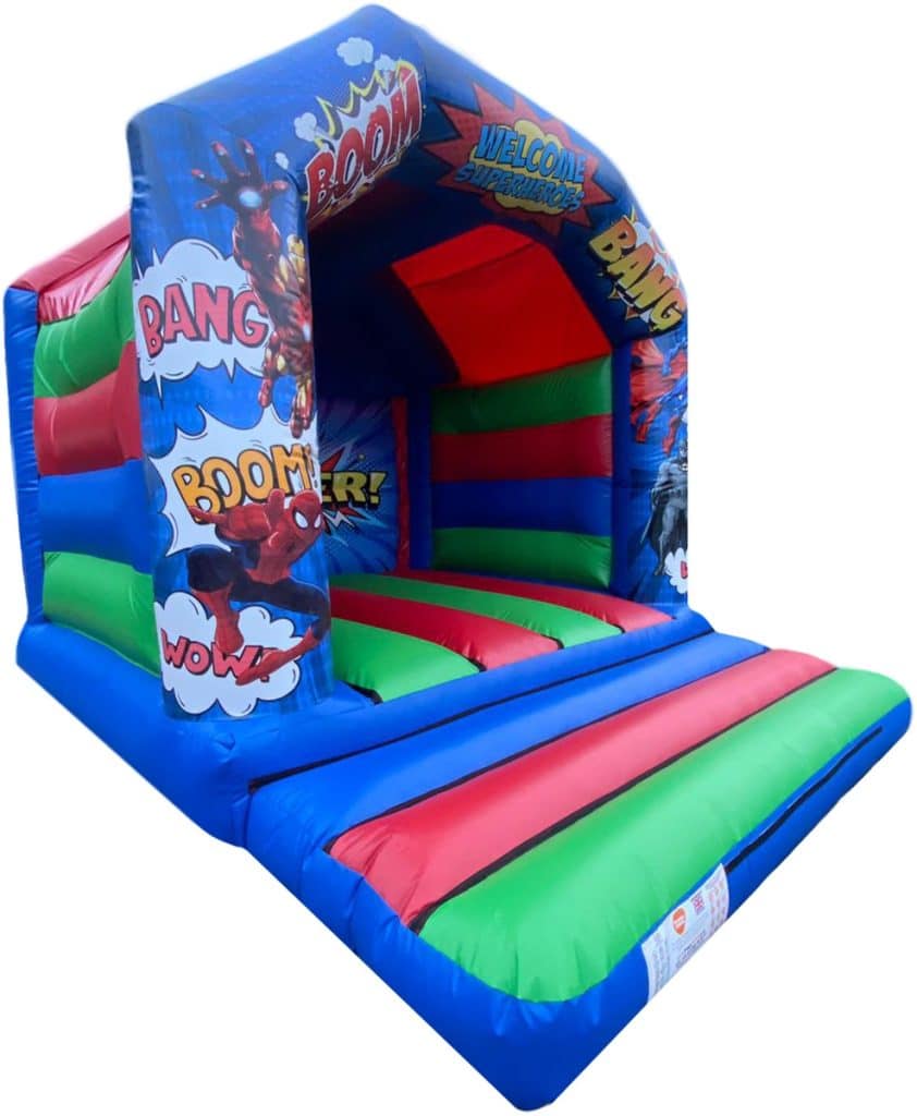 Printed Adults Superhero Bouncy Castle | Premier Inflate