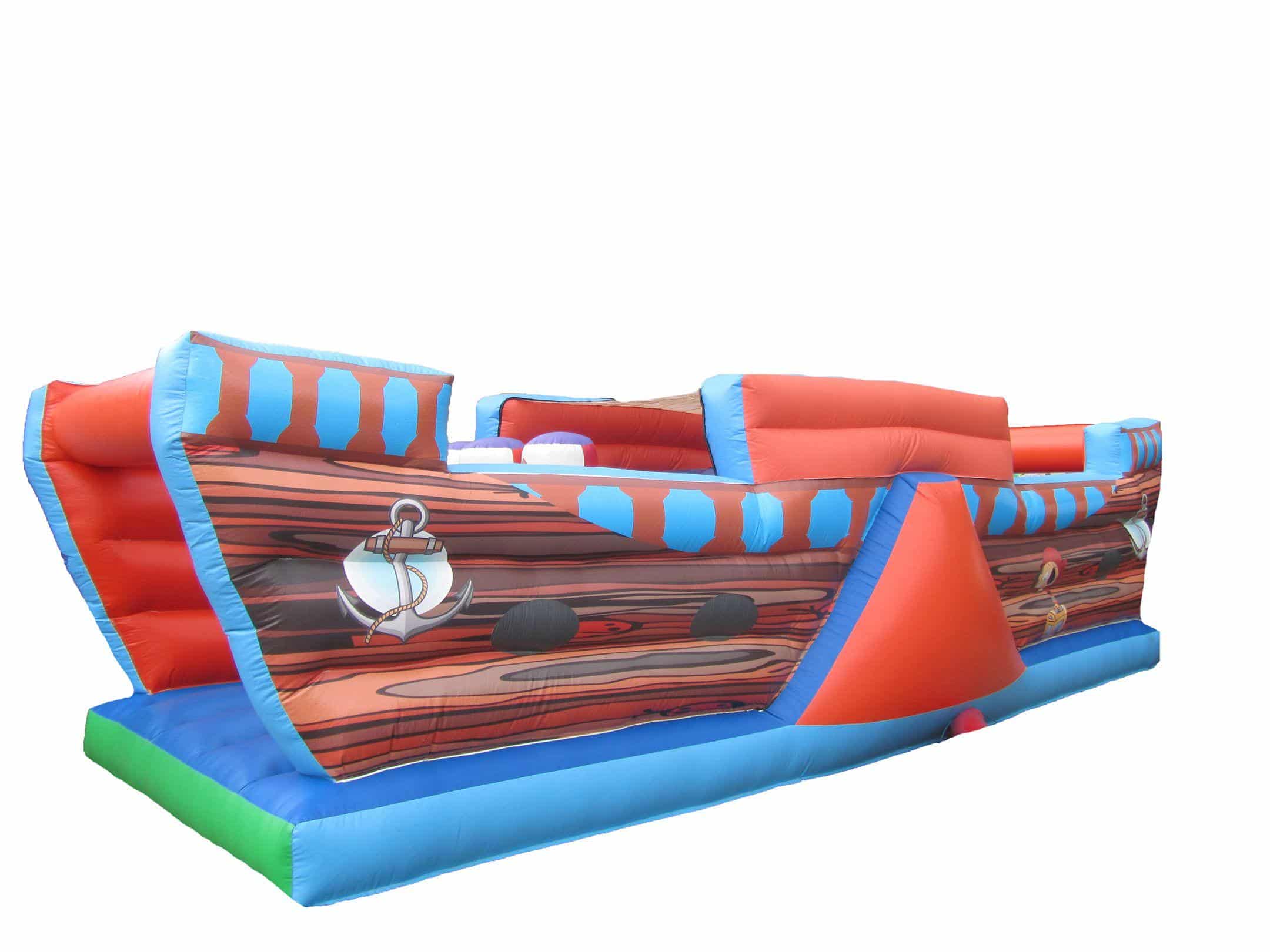 Pirate Inflatable Obstacle Course Commercial Bouncy Pirate Obstacle Course | Obstacle Courses for Sale ...