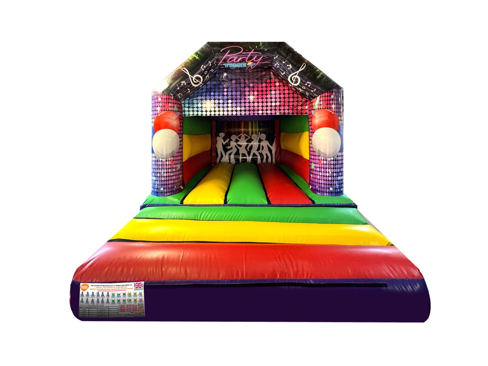 Disco Printed Party Bouncy Castle | Kids Bouncy Castles
