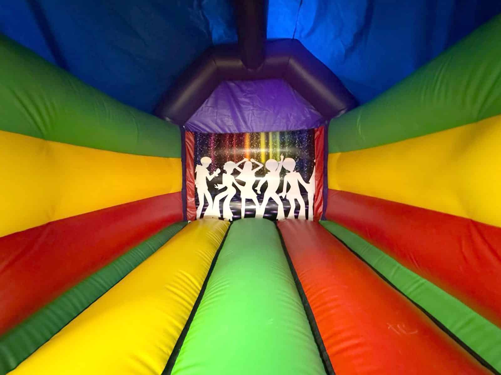Disco Printed Party Bouncy Castle | Kids Bouncy Castles