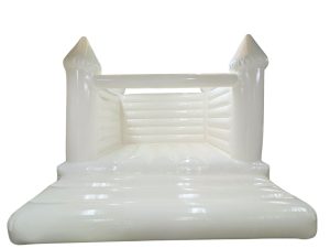 4 Post White Wedding Bouncy Castle (15x15ft)