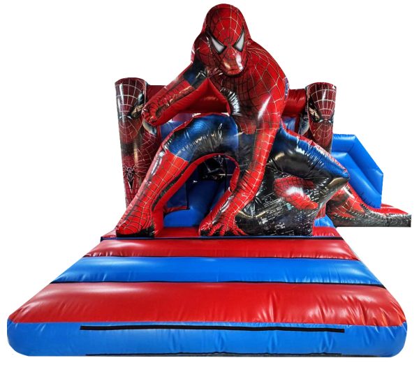 3D Superhero Combi Bouncy Castle