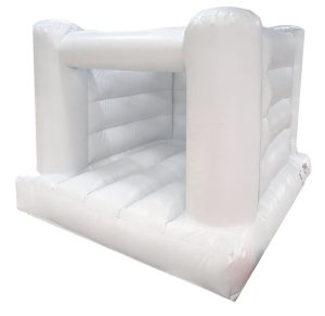 White No Step 4 Post Bouncy Castle (8x8ft)