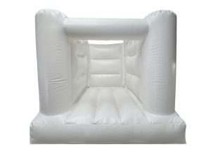 White No Step 4 Post Bouncy Castle (8x8ft)