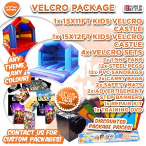 Velcro Bouncy Castles & detachable Artwork
