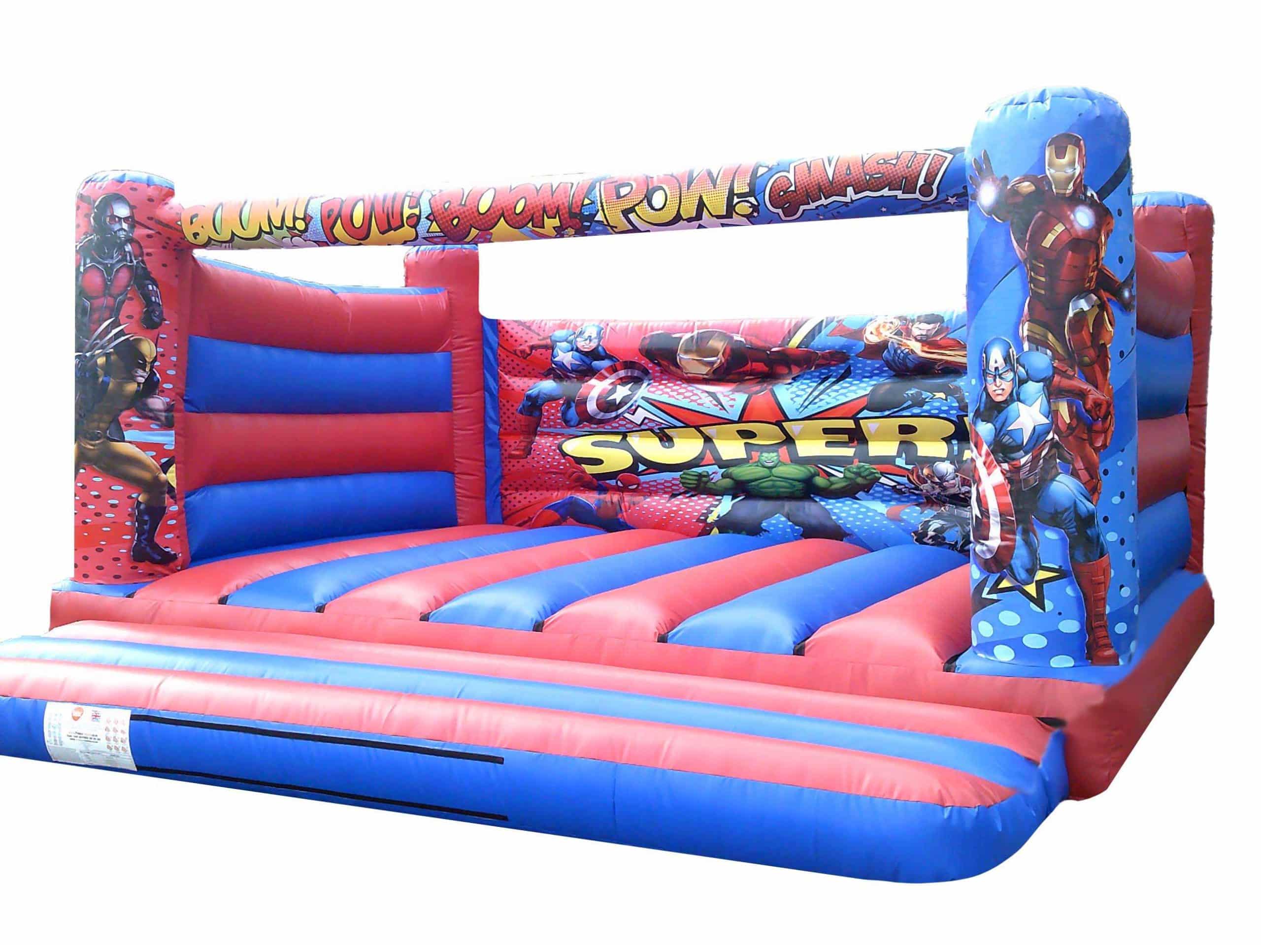 Supabounce Castle Adults Superhero Bouncy Castle for Sale | Adult Bouncy Castles
