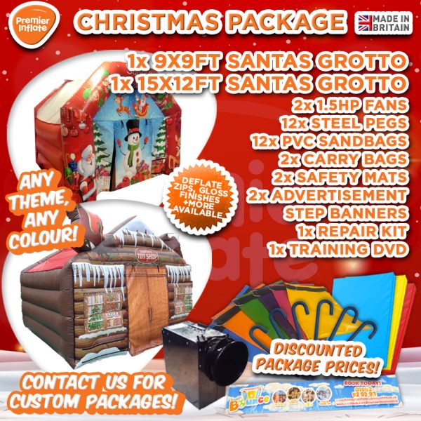 Christmas Inflatable Bouncy Castle Package for Sale
