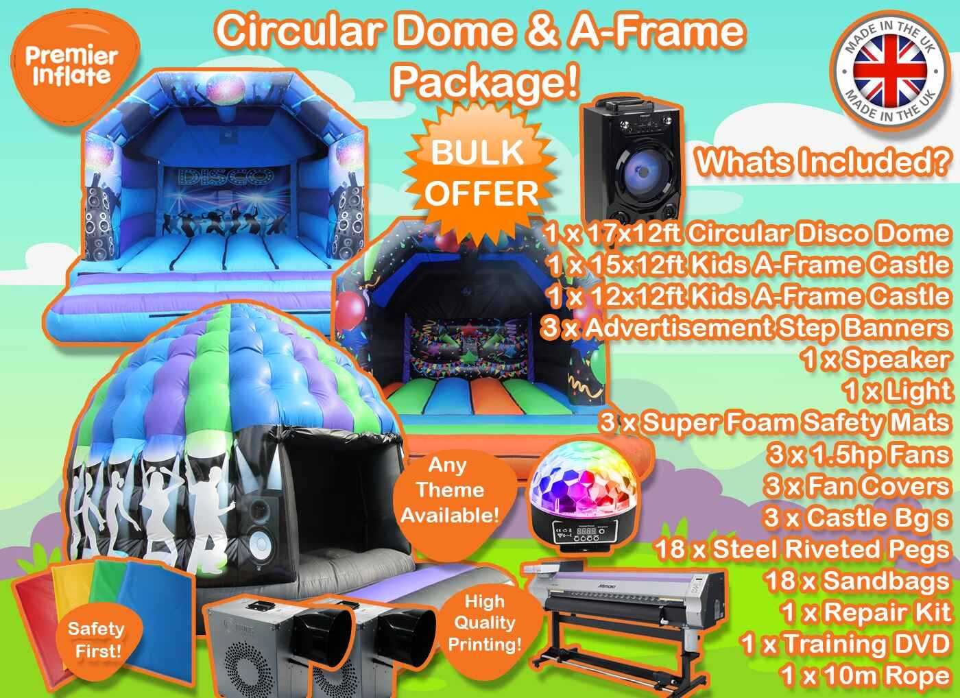Disco Starter Bouncy Castle Package | Bouncy Castle Package Deals for ...