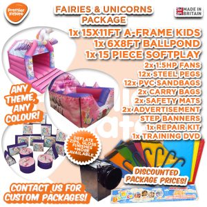 Fairies & Unicorns Bouncy Castle Package deal