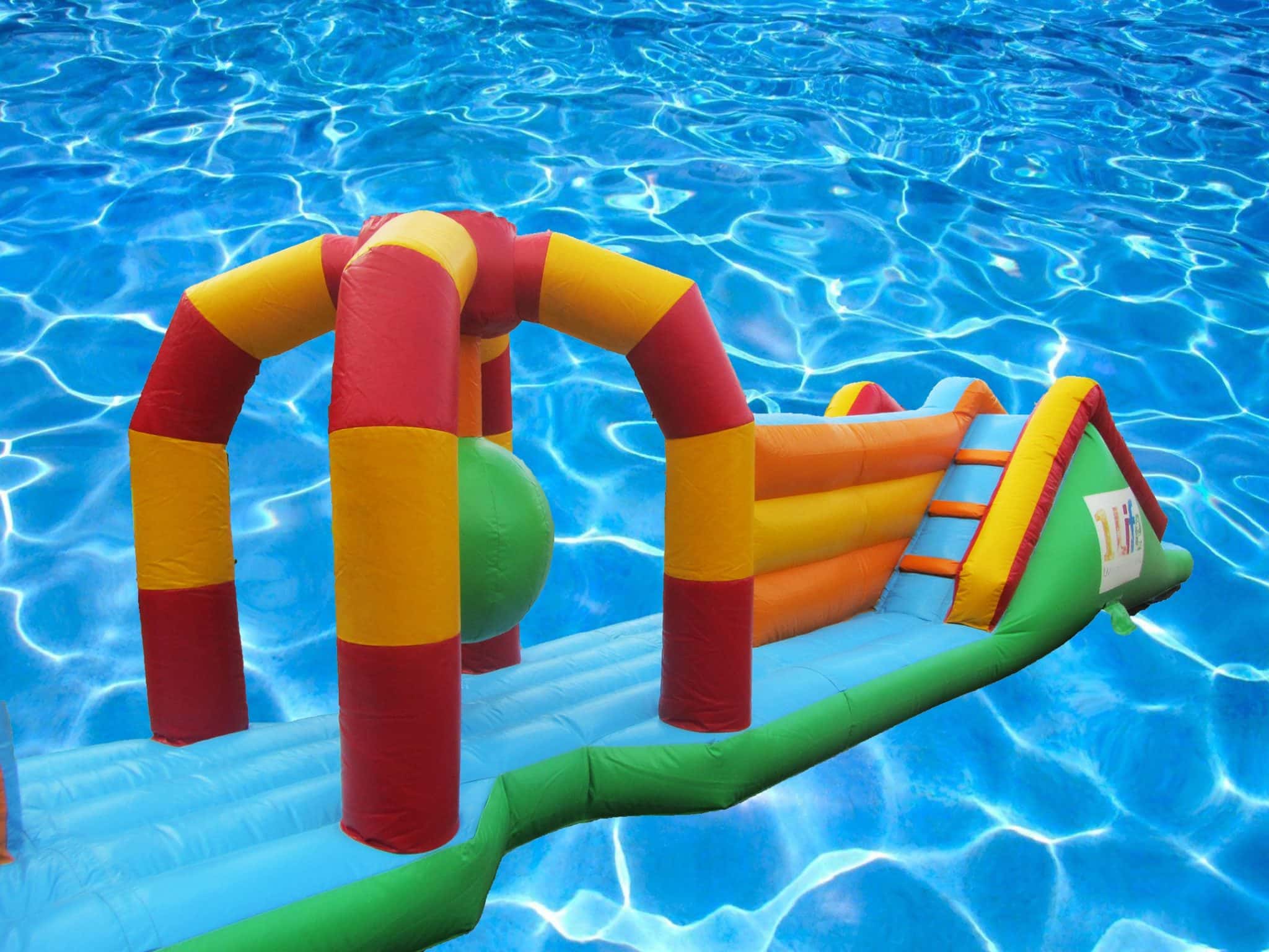 Branded Dual Lane Water Inflatable | Pool Inflatables for Sale