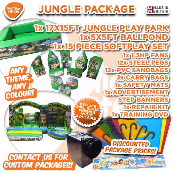 Jungle Bouncy Castle Package Deal