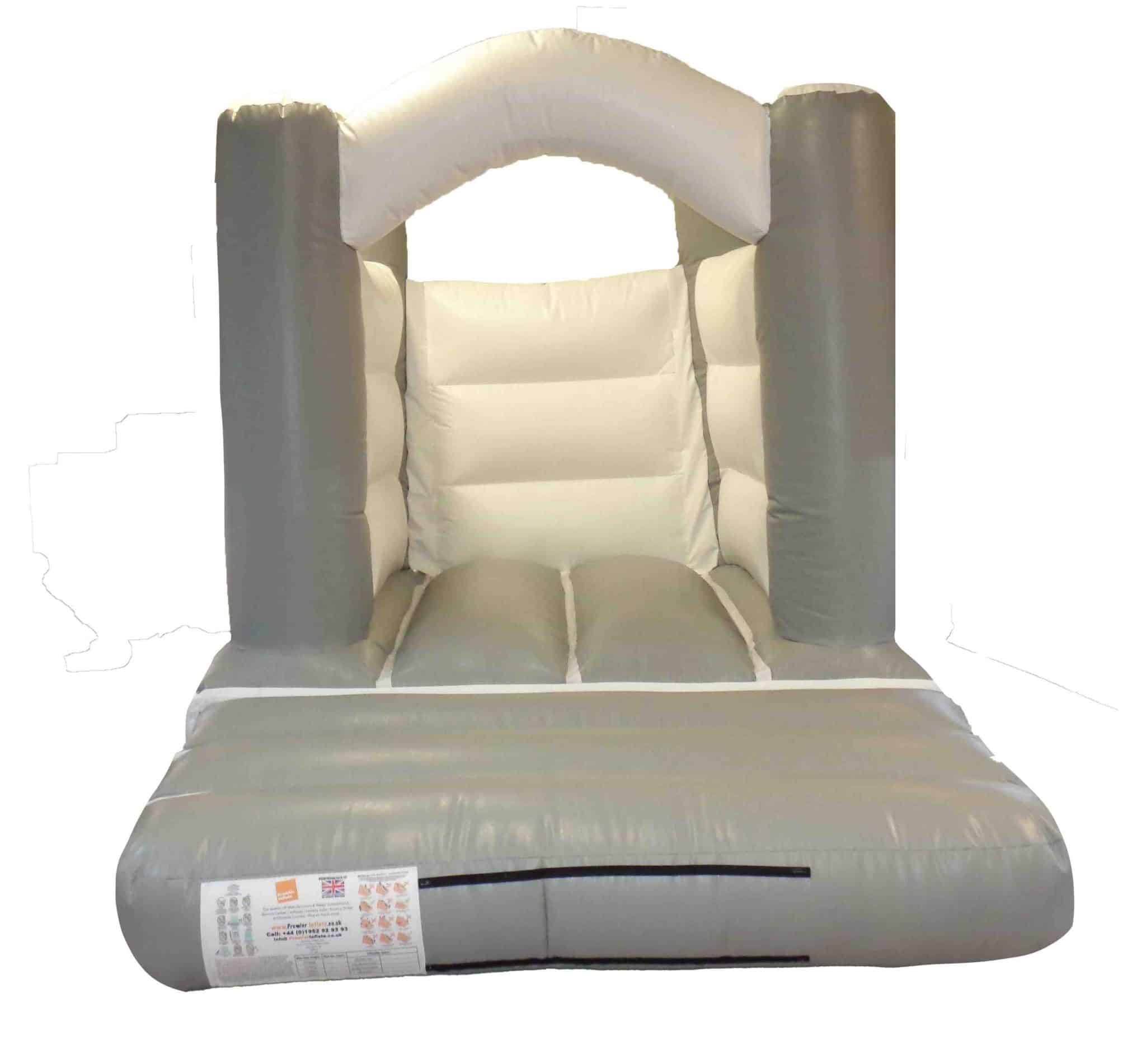 Plain Neutral Bouncy Castle (11x8ft) | White Bouncy Castles