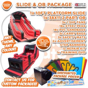 Inflatable Bouncy Obstacle Course & Super Bouncy Slide
