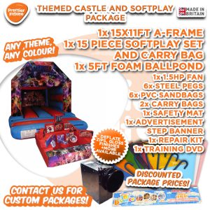 Superhero Bouncy Castle Package