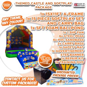 Emoji Themed Bouncer and Soft Play Package