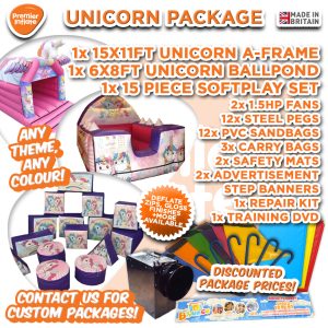 Commercial Unicorn Bouncer Package