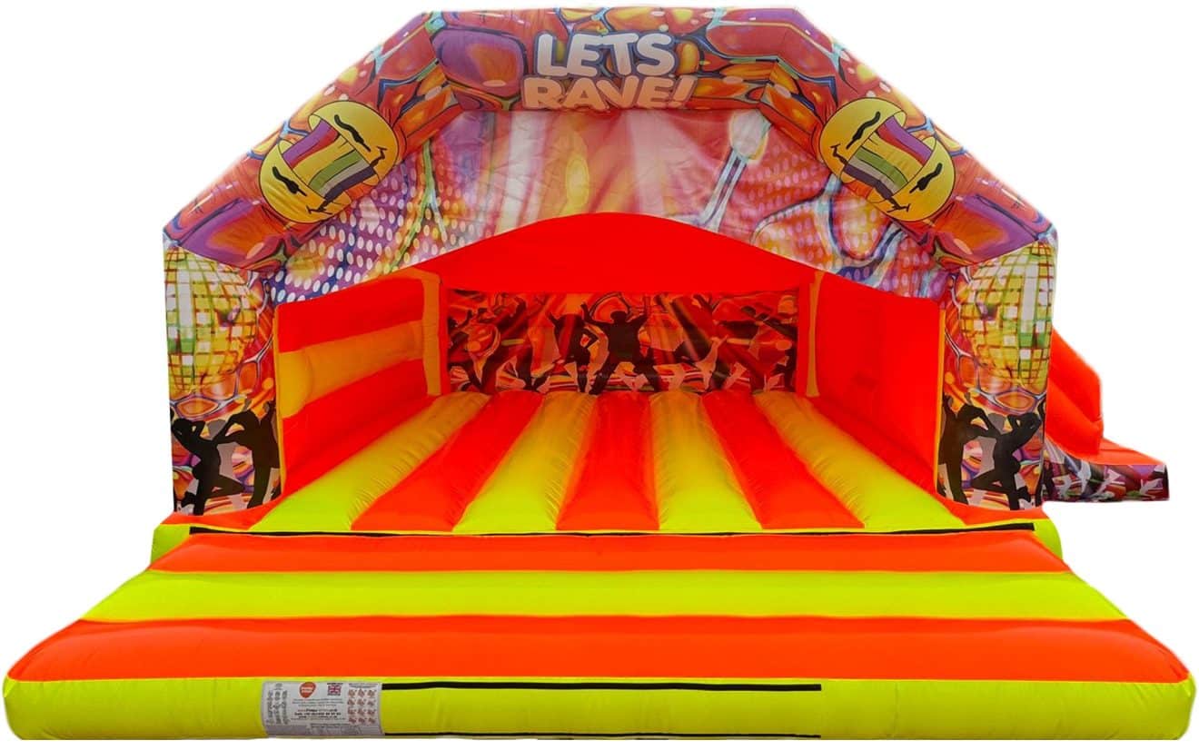 Premier Inflate Let's Rave Combi Bouncy Castles - Premier Inflate