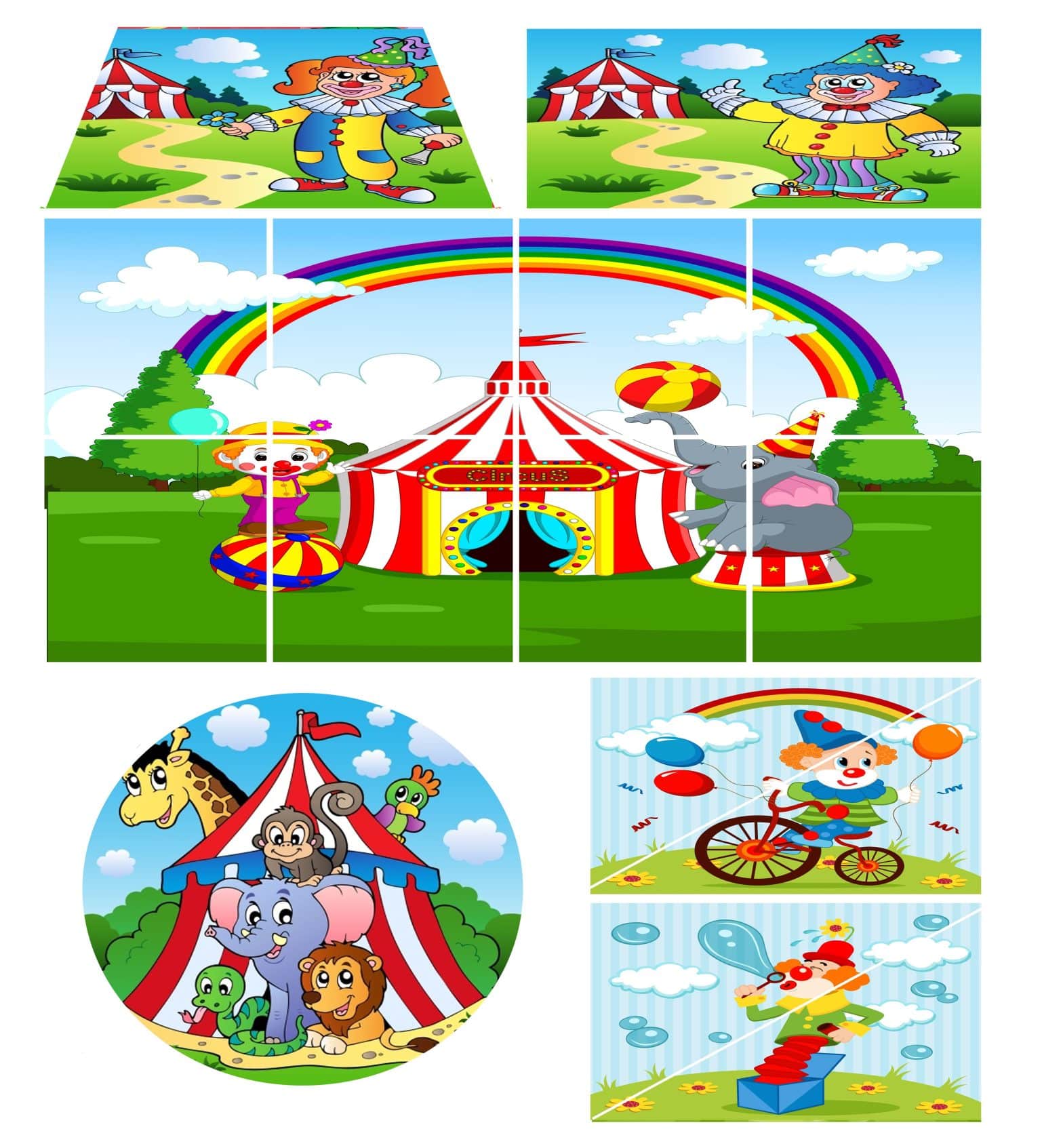 Circus Soft Play Artwork Example | Soft Play Artwork for Sale