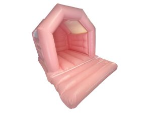 Pastel Pink Velcro Bouncy Castle (15x11ft)