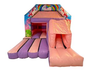 Printed Unicorn Front Slide Combo Bouncer (16x12ft)
