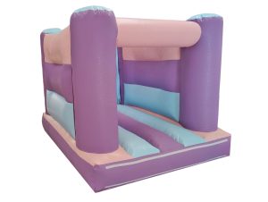 Mixed Pastel No Step 4 Post Bouncy Castle (8x8ft)