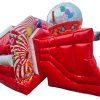 Gumball and sweets themed front slide combi bouncer