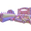Flower Bouncy Castle with matching soft play