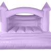 Pastel Purple Turret Curved Arch Bouncy Castle