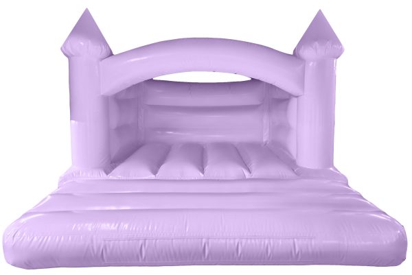 Pastel Purple Turret Curved Arch Bouncy Castle