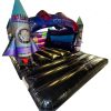 3D Space and Rocket Themed Bouncy Castle
