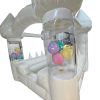 White Gloss Balloon Leg Inflatable Ball Pond