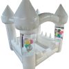 White Gloss Turret Inflatable Ball Pond with Floating Balloons