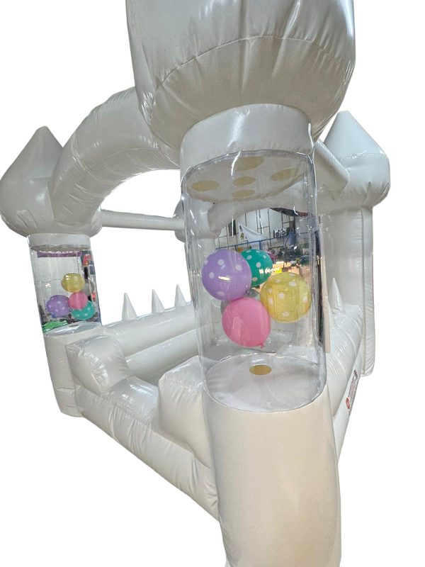 White Gloss Balloon Leg Inflatable Ball Pond