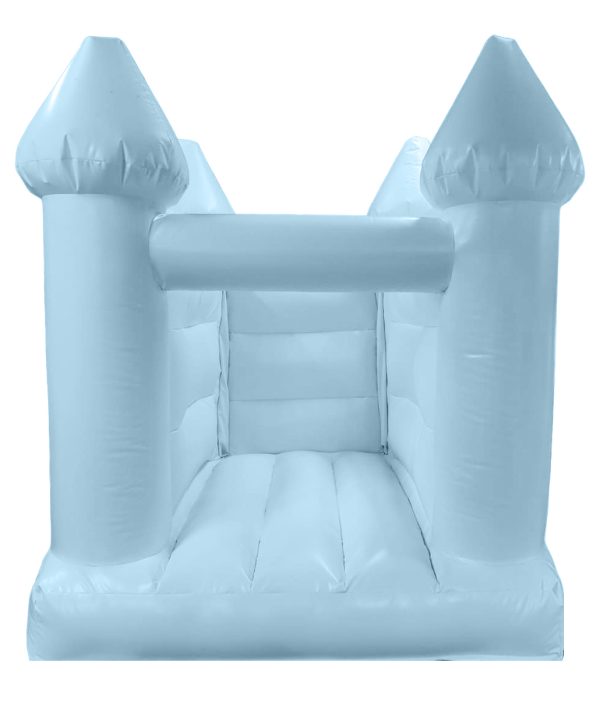 Pastel Blue Toddler Turret Bouncy Castle