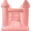 Pastel Pink Toddler Turret Bouncy Castle