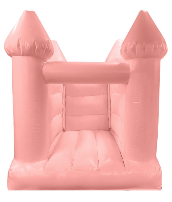Pastel Pink Toddler Turret Bouncy Castle