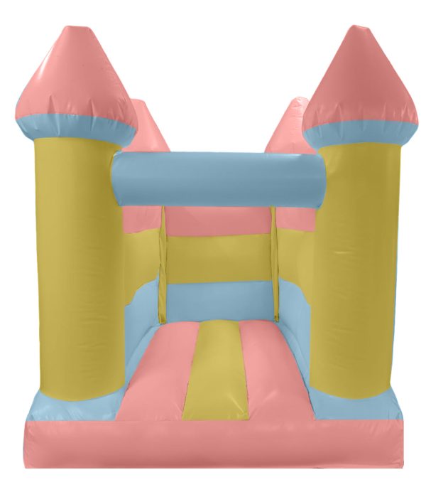 Mixed Pastel Toddler Turret Bouncy Castle