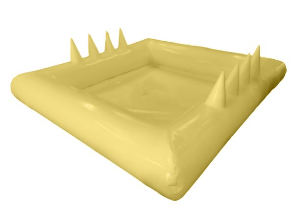 Pastel Yellow Toddler Ball Pond with Air Jugglers