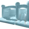 Pastel Blue Bouncy Castle with Slide