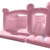 Pastel Pink Bouncy Castle with Slide
