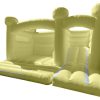 Pastel Yellow Bouncy Castle with Slide