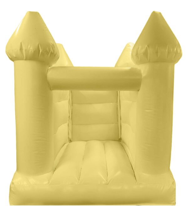Pastel Yellow Toddler Turret Bouncy Castle