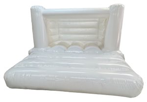 Gloss White 4 Post Bouncy Castle (10x10 ft.)