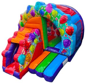 Round Front Party Netted Combi Bouncer (16x12 ft.)