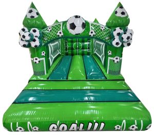 3D Football Curved Arch Bouncy Castle (15x11 ft.)