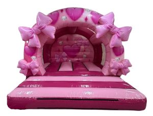 Round 3D Bows Bouncy Castle (12x12 ft.)