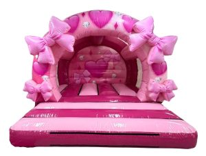 Round 3D Bows Bouncy Castle (12x12 ft.)