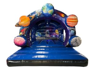 Round 3D Space Bouncy Castle (12x12 ft.)