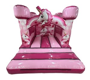 3D Unicorn Marshmallow Top Bouncy Castle (10x12 ft.)